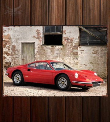 Металлическая табличка Ferrari Dino 246 GT